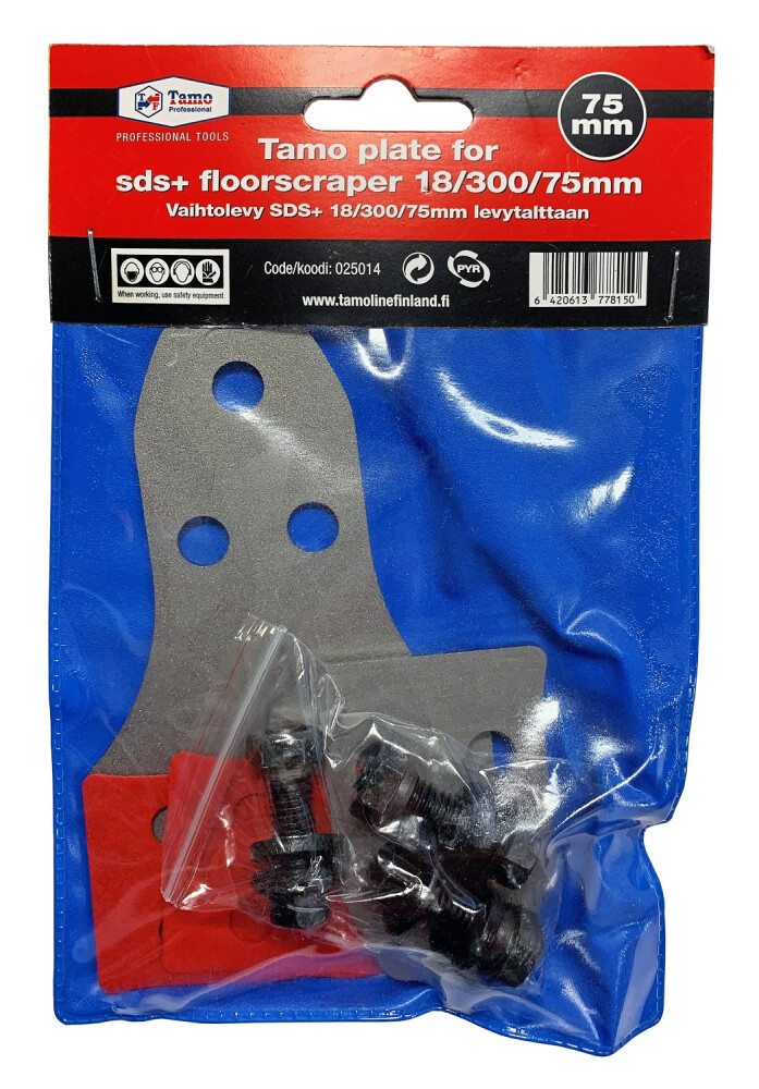 TAMO PLATE FOR SDS+ FLOORSCRAPER 18/300/75MM TAMO PLATE FOR SDS+ FLOORSCRAPER 18/300/75MM