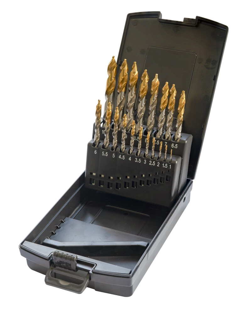 TAMO DRILL SET HSS STEP 19-PCS TAMO DRILL SET HSS STEP 19-PCS