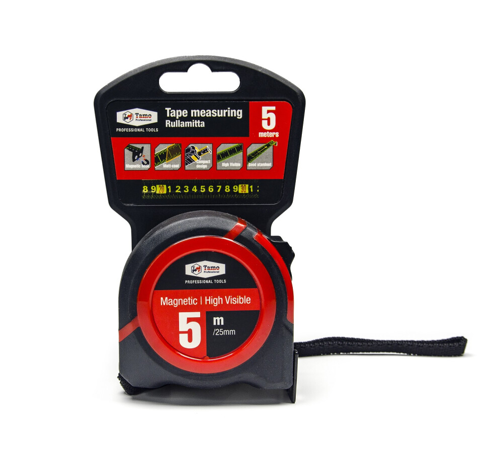 TAMO MEASURING TAPE HI VIS 5 M