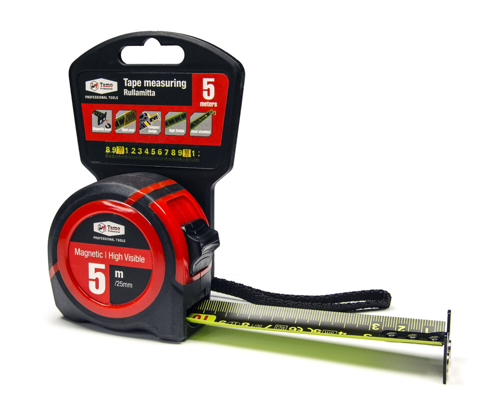 TAMO MEASURING TAPE HI VIS 5 M