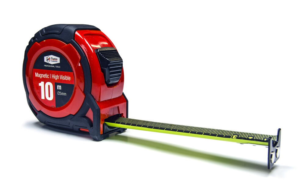 TAMO TAPE MEASURE HI VIS MAGN 10 M