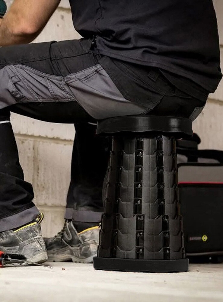 TAMO TELESCOPING STOOL 45CM BLACK