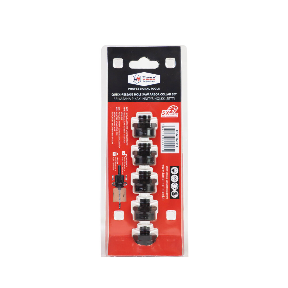 TAMO HOLE SAW QUICK-CHANGE ARBOR SET