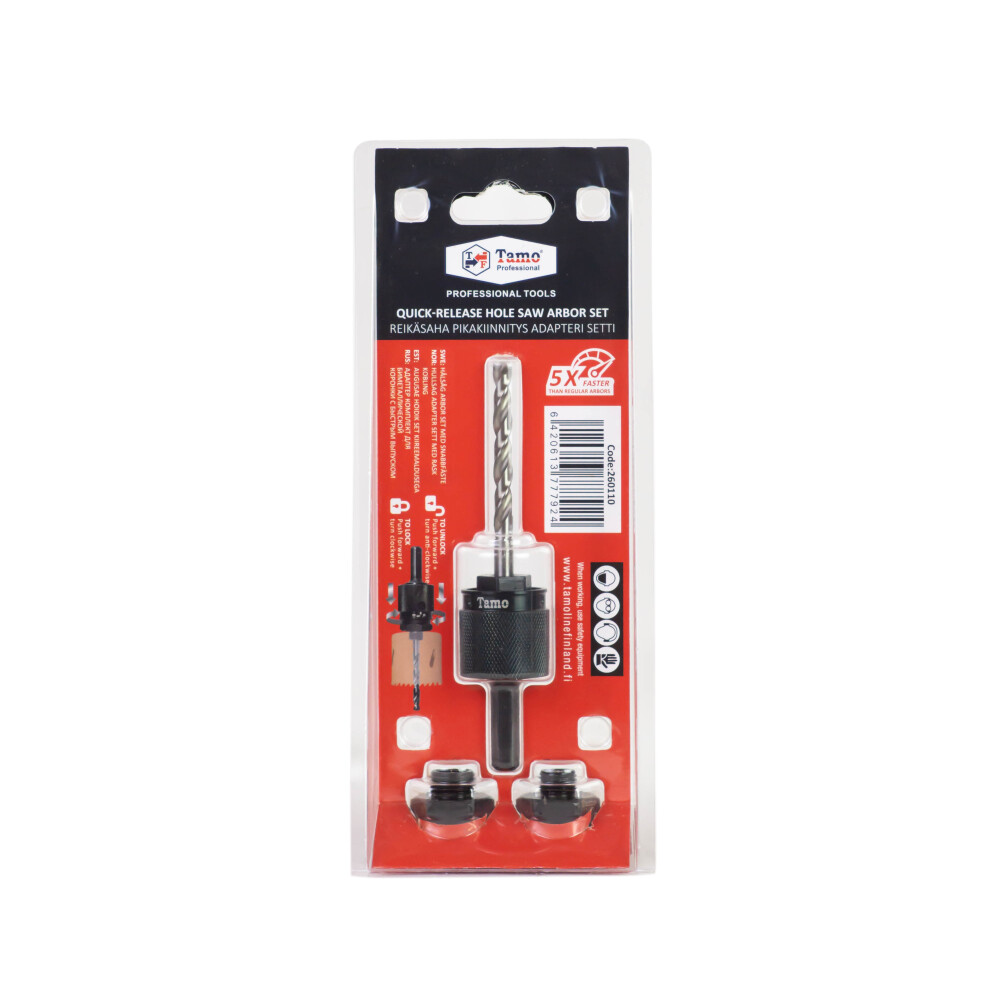 TAMO HOLE SAW QUICK-CHANGE ADAPTER SET