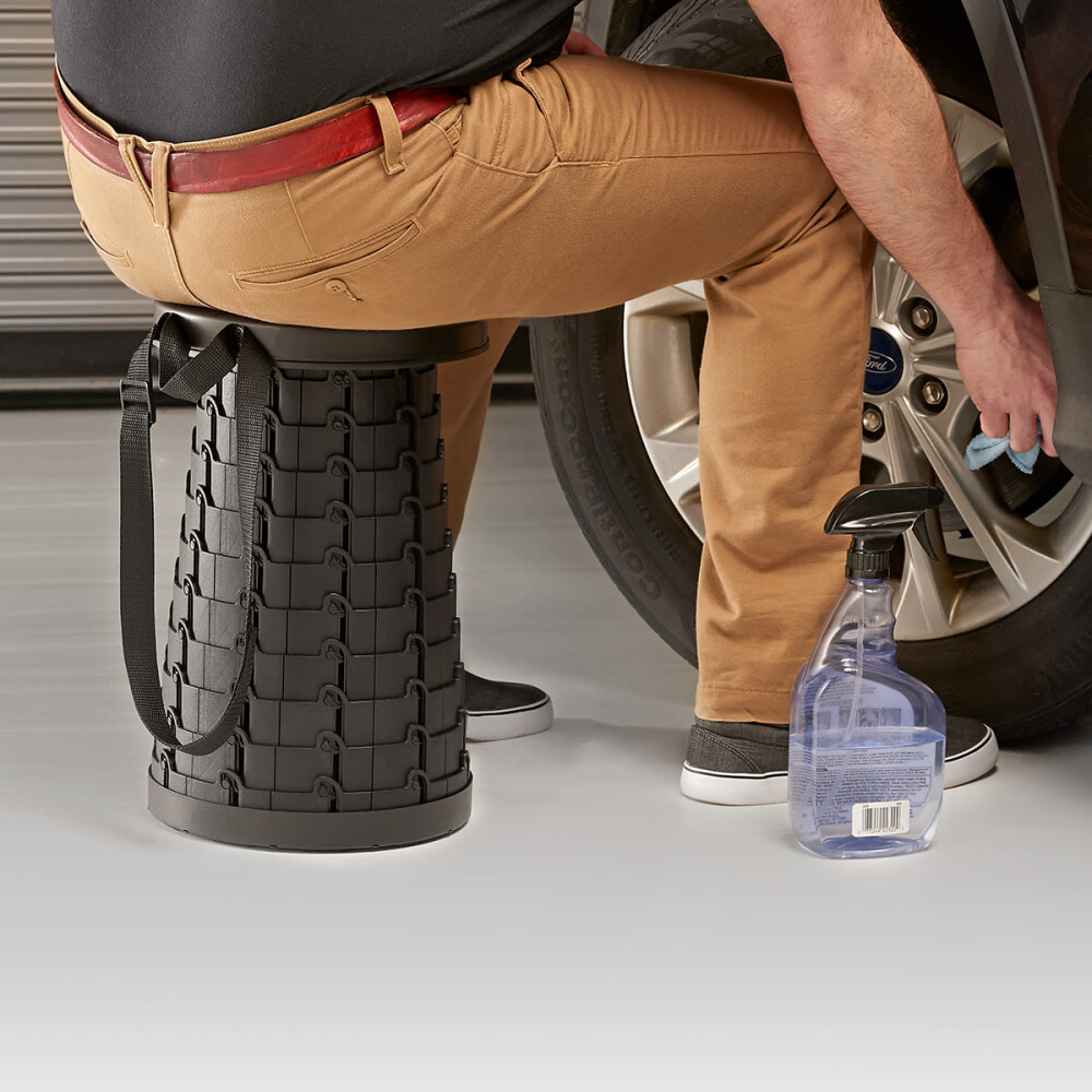 TAMO TELESCOPING STOOL 45CM BLACK