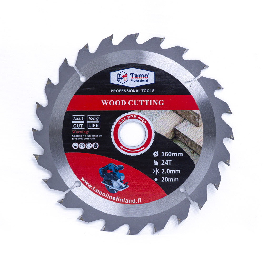 TAMO CIRCULAR SAW BLADE FOR WOOD 160/20 MM 24T