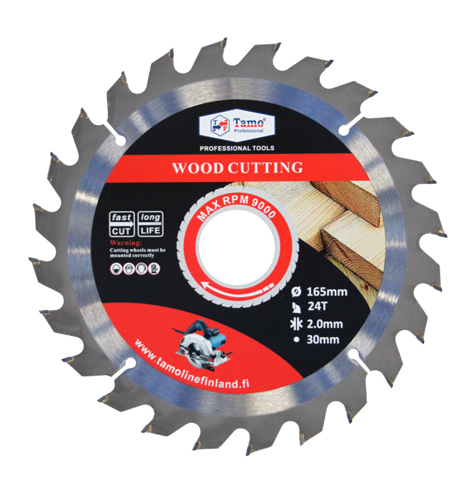 TAMO CIRCULAR SAW BLADE FOR WOOD 165/30 MM 24T