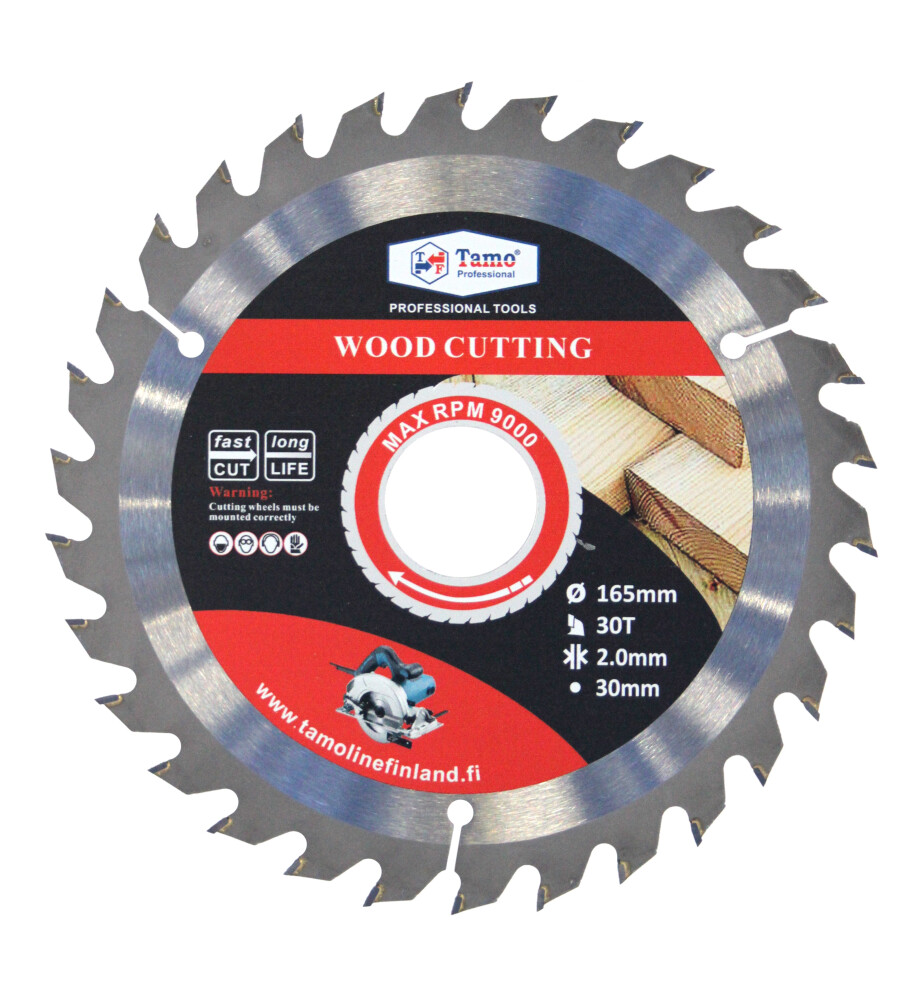 TAMO CIRCULAR SAW BLADE FOR WOOD 165/30 MM 30T