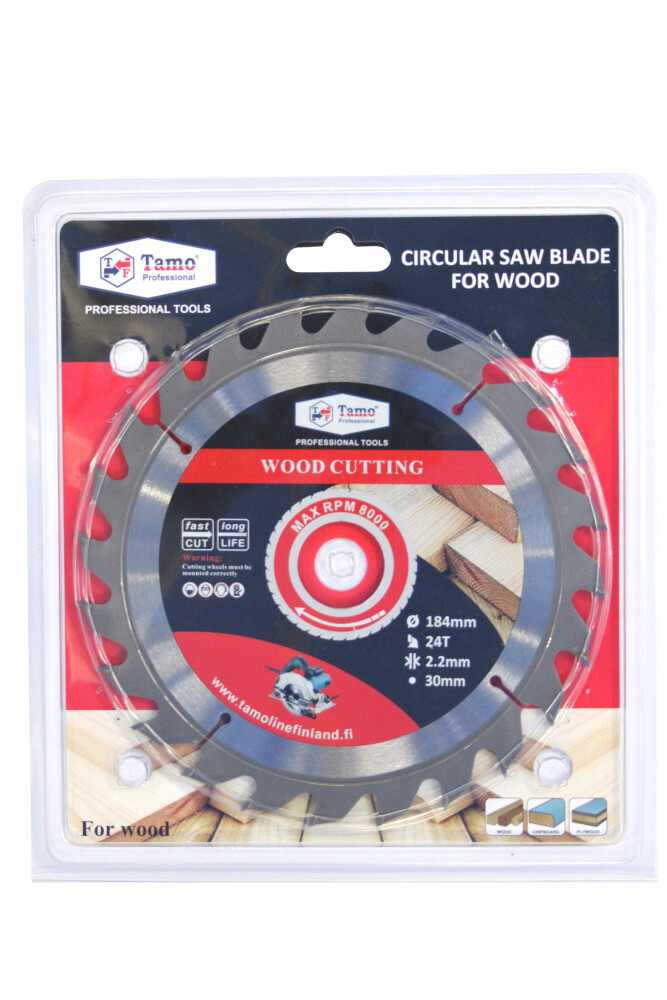 TAMO CIRCULAR SAW BLADE FOR WOOD 184/30 MM 24T