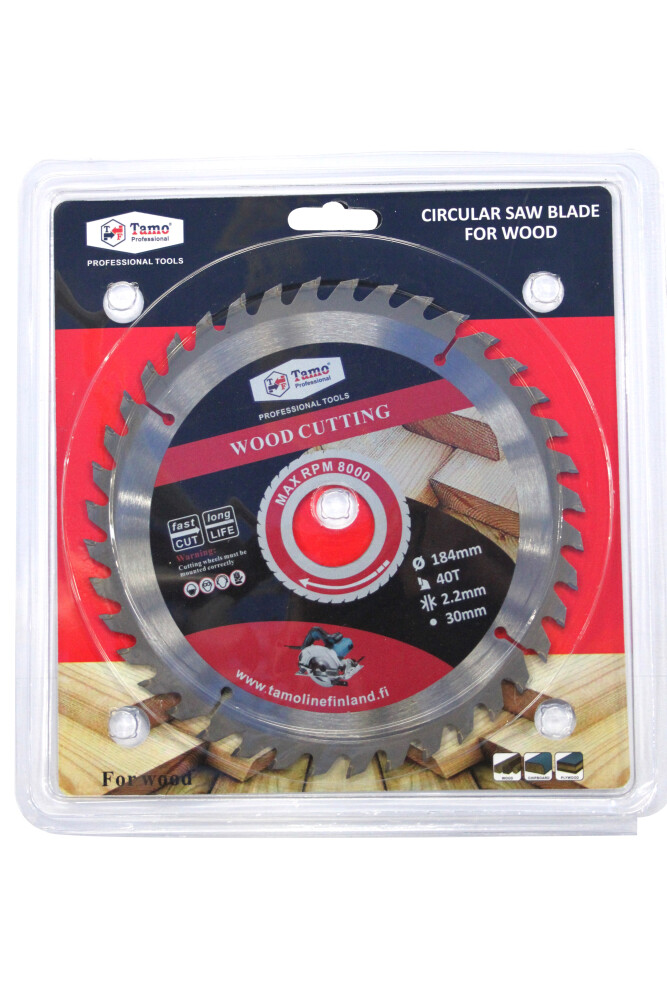 TAMO CIRCULAR SAW BLADE FOR WOOD 184/30 MM 40T