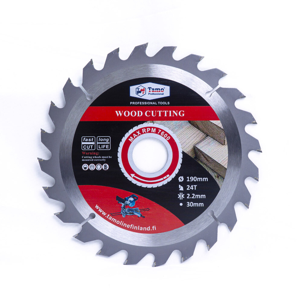 TAMO CIRCULAR SAW BLADE FOR WOOD 190/30 MM 24T