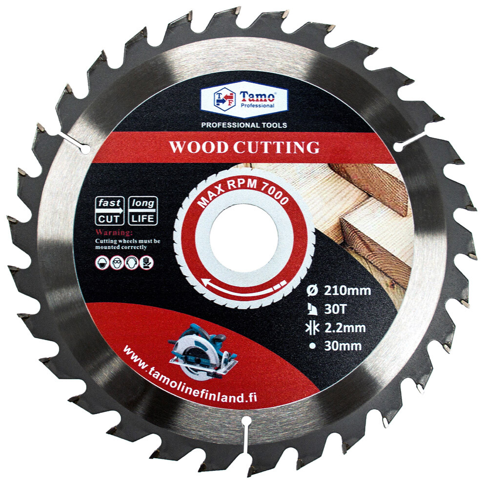 TAMO CIRCULAR SAW BLADE FOR WOOD 210/30 MM 30T