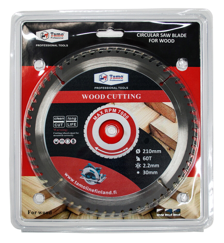 TAMO CIRCULAR SAW BLADE FOR WOOD 210/30 MM 60T