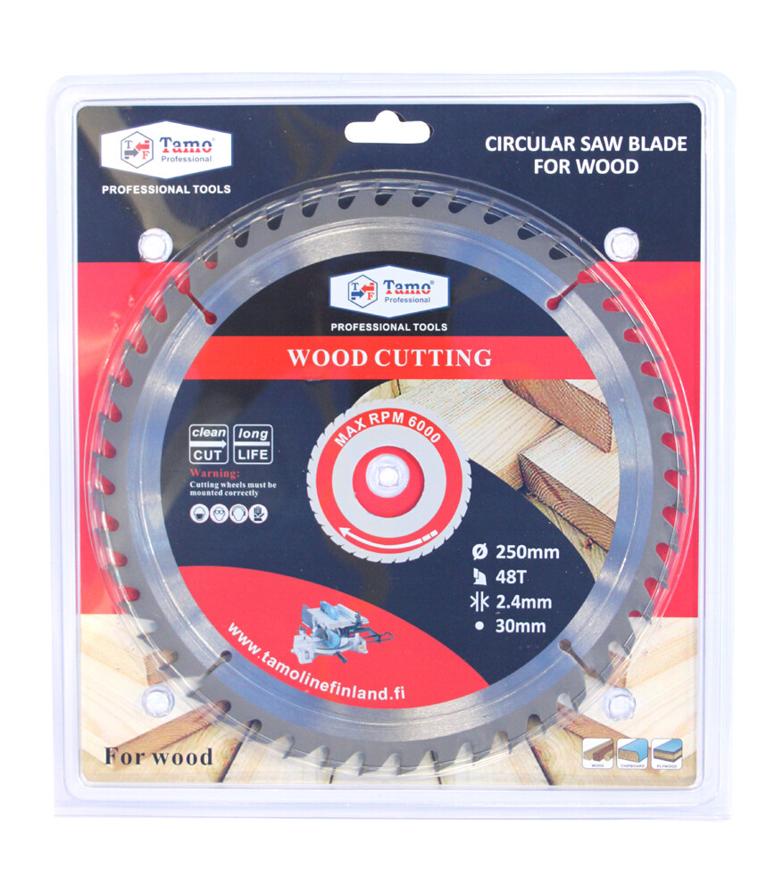TAMO CIRCULAR SAW BLADE FOR WOOD 250/30 MM 48T