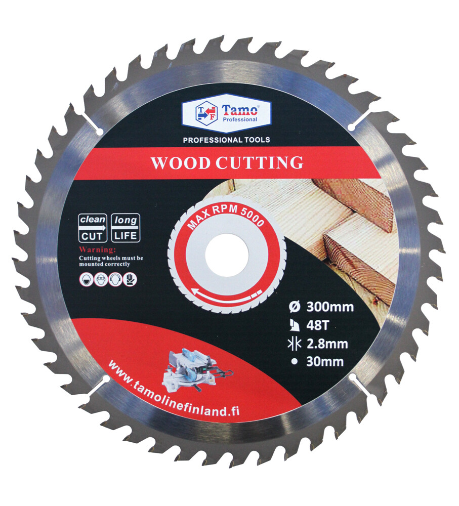TAMO CIRCULAR SAW BLADE FOR WOOD 300/30 MM 48T