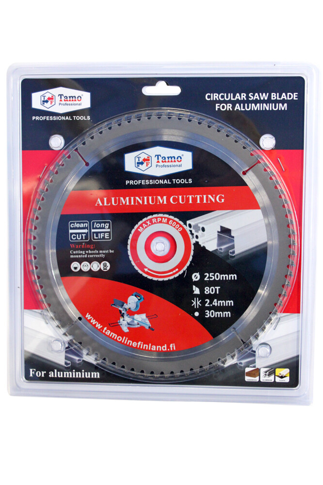 TAMO CIRCULAR SAW BLADE NEG AL 250/30 MM 80T