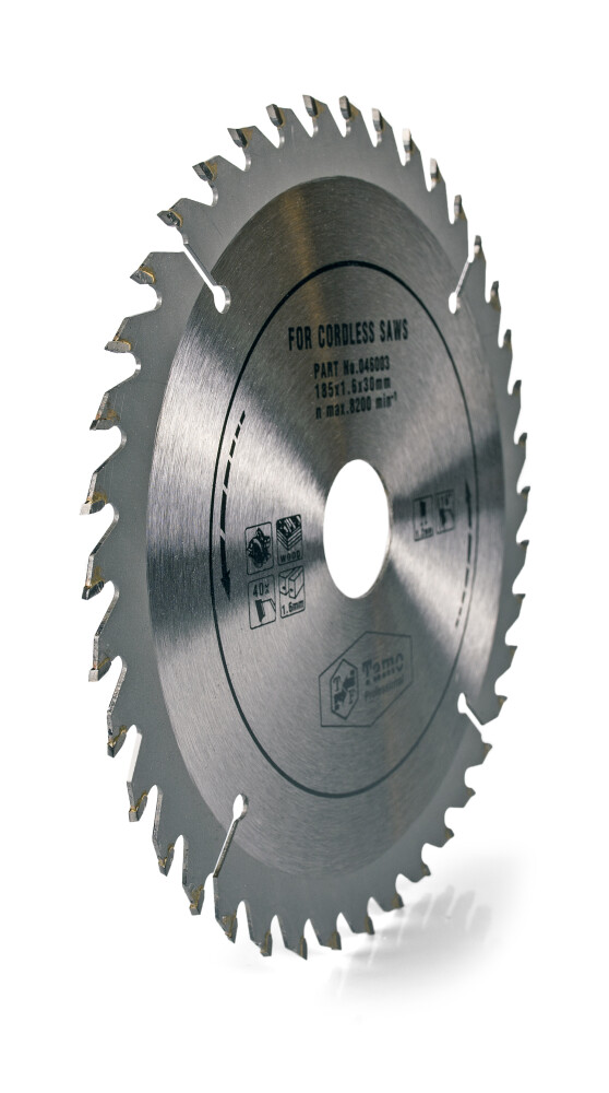 TAMO BATTERY CIRCULAR SAW BLADE FOR WOOD 185/1,6/30 MM 40T