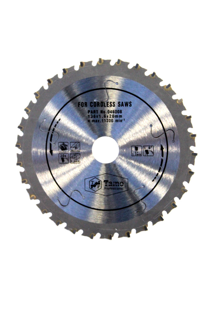 TAMO BATTERY CIRCULAR SAW BLADE FOR METAL 136/1,6/20 MM 30T