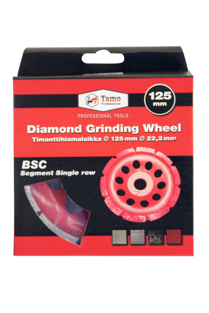 TAMO GRINDING DISC SEGMENTED BSC 1-ROW 125 MM