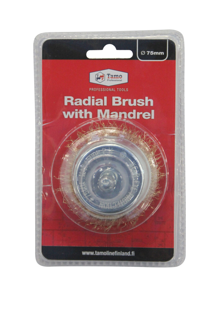 75 MM RADIAL BRUSH WITH MANDREL