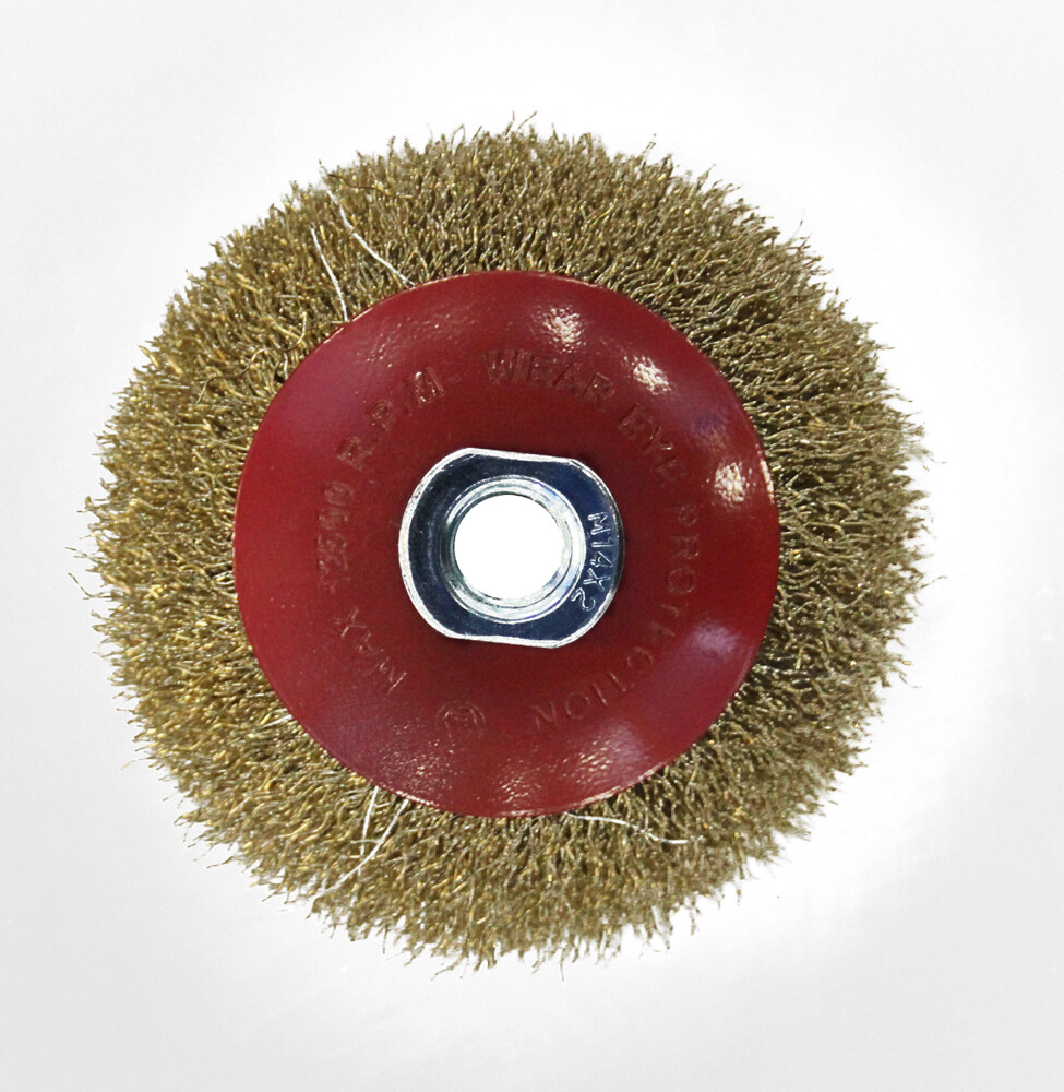 100MM CRIMPED WIRE BRUSH M14