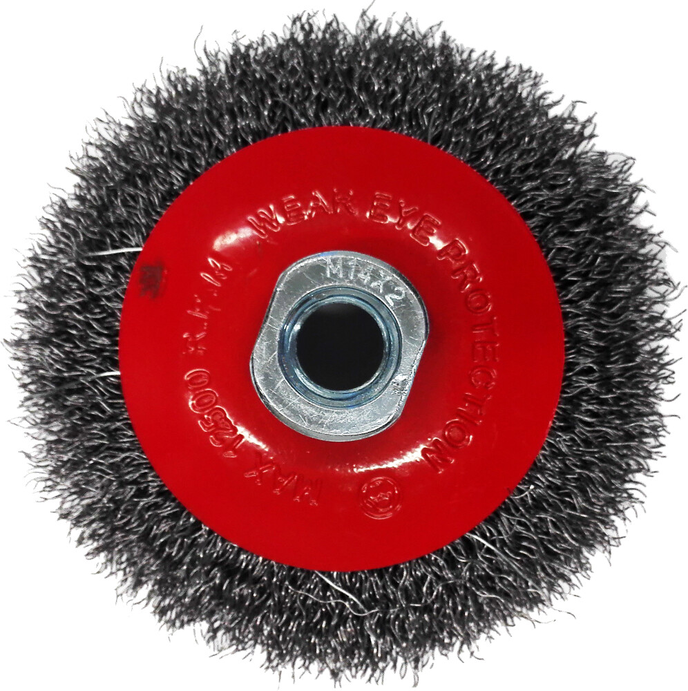 100MM CRIMPED WIRE BRUSH M14