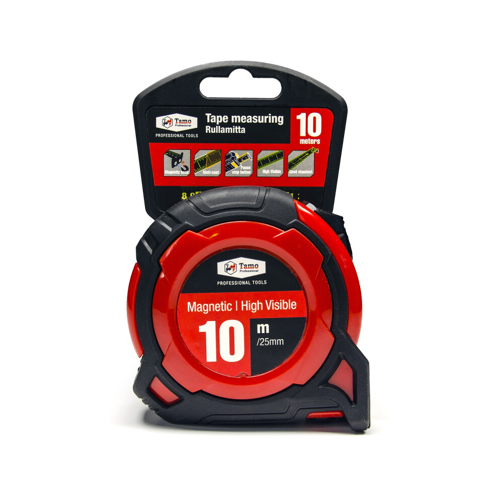 TAMO MEASURING TAPE HI VIS 10M