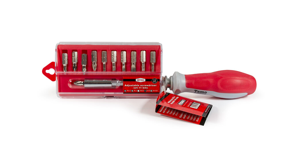 ADJUSTABLE SCREWDRIVER SET 11 pcs