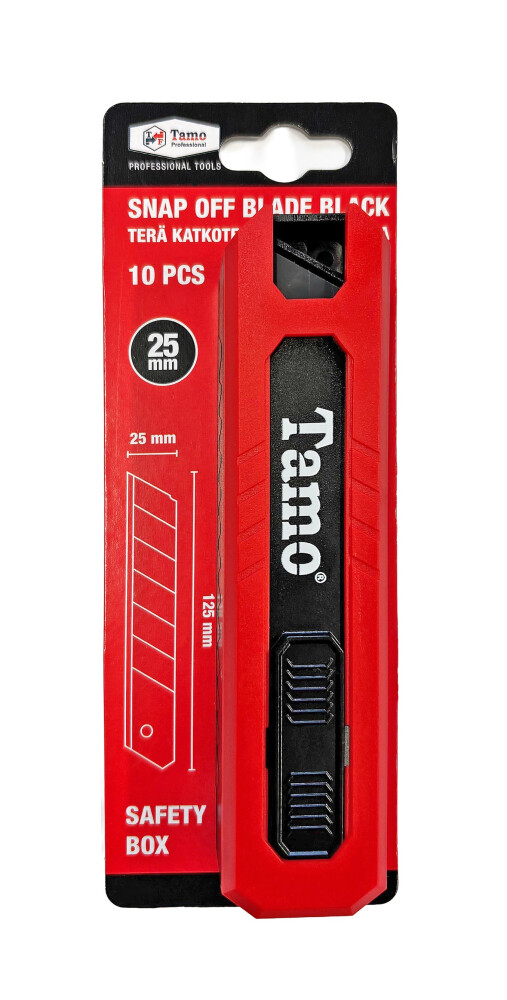 TAMO 25mm black snap-off blade 10pcs