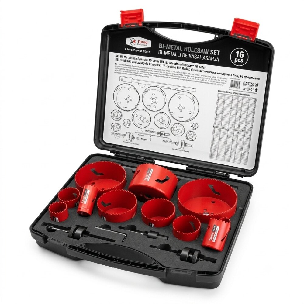 TAMO HOLE SAW SET BIM 16-PCS