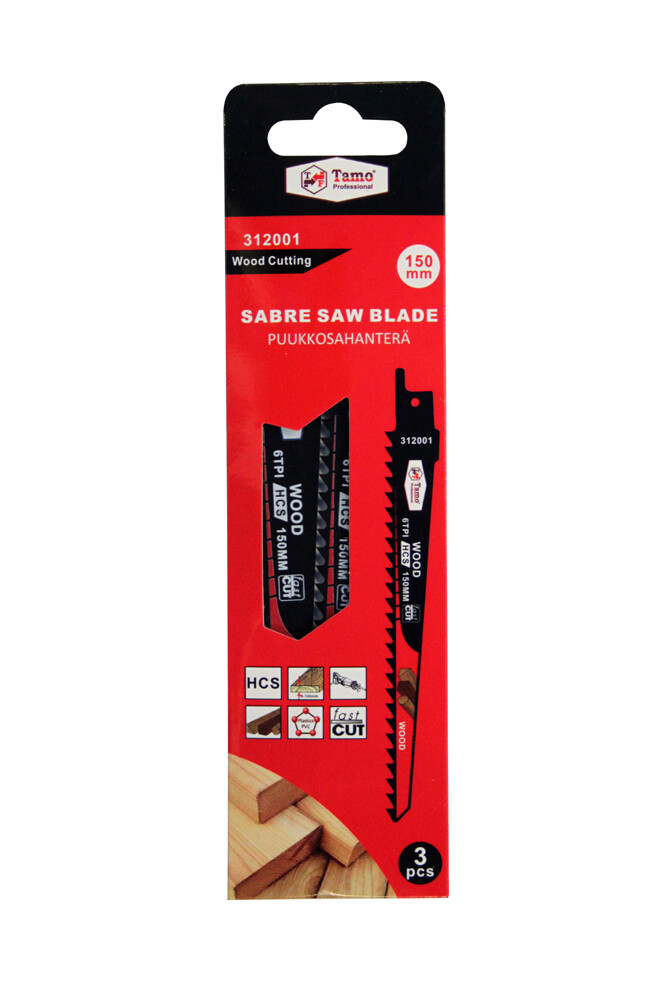 Afbeelding voor TAMO RECIPROCATING SAW BLADE WOOD HCS