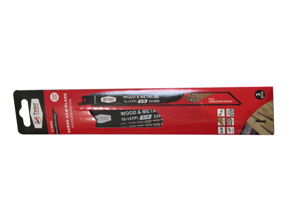 TAMO RECIPROCATING SAW BLADE WOOD AND METAL BIM 225 MM 10-14T