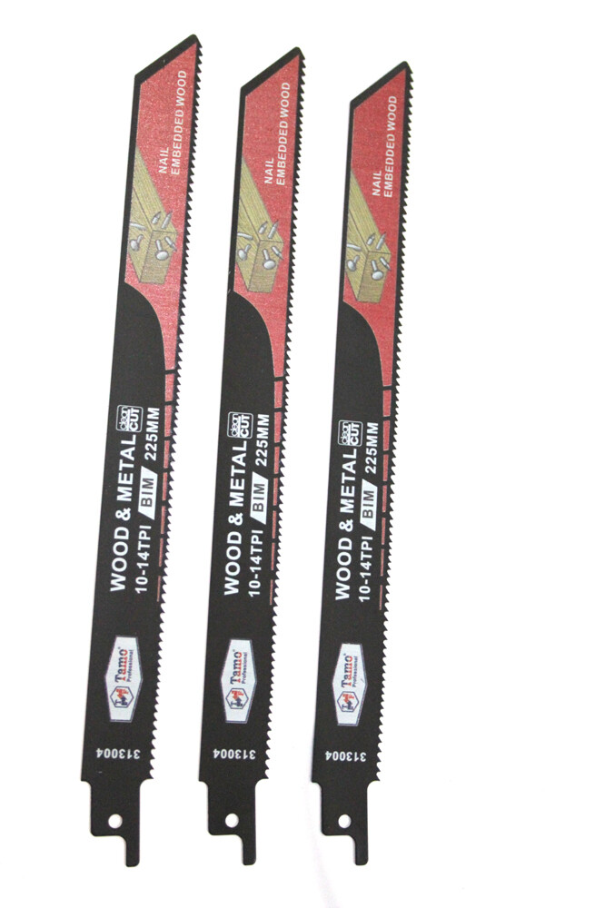 TAMO RECIPROCATING SAW BLADE WOOD AND METAL BIM 225 MM 10-14T