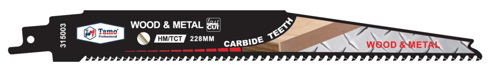 TAMO RECIPROCATING SAW BLADE CARBIDE DEMOLITION 228MM 10PCS