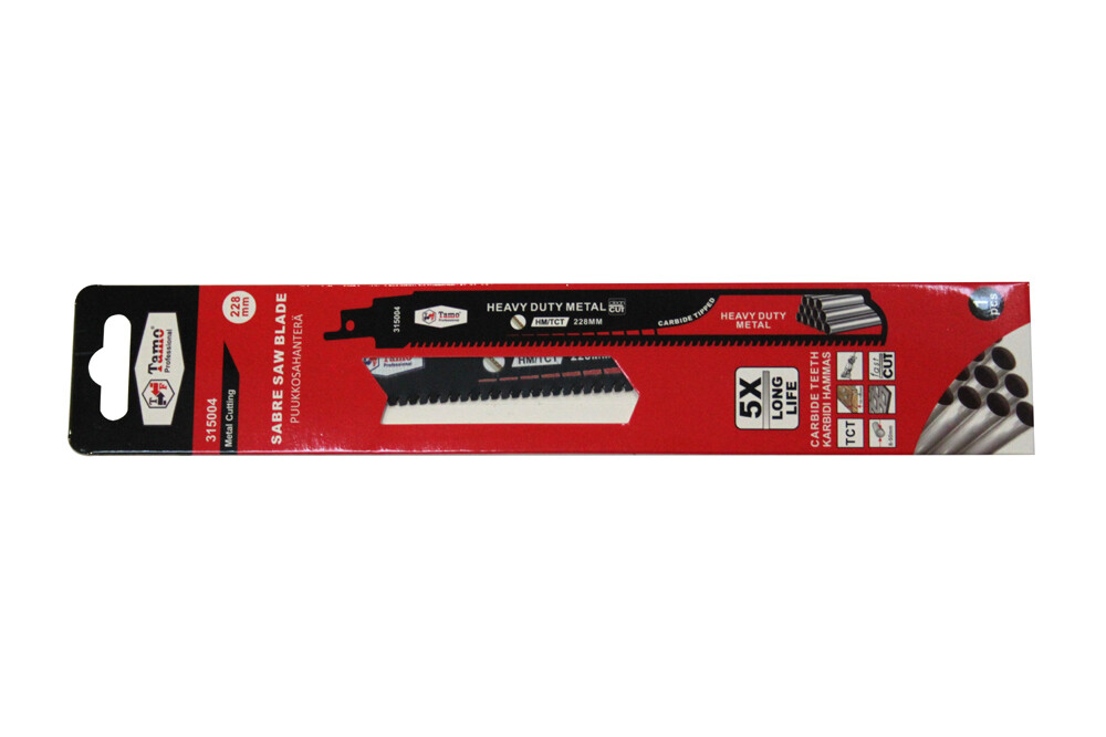 TAMO RECIPROCATING SAW BLADE CARBIDE HEAVY METAL 228MM