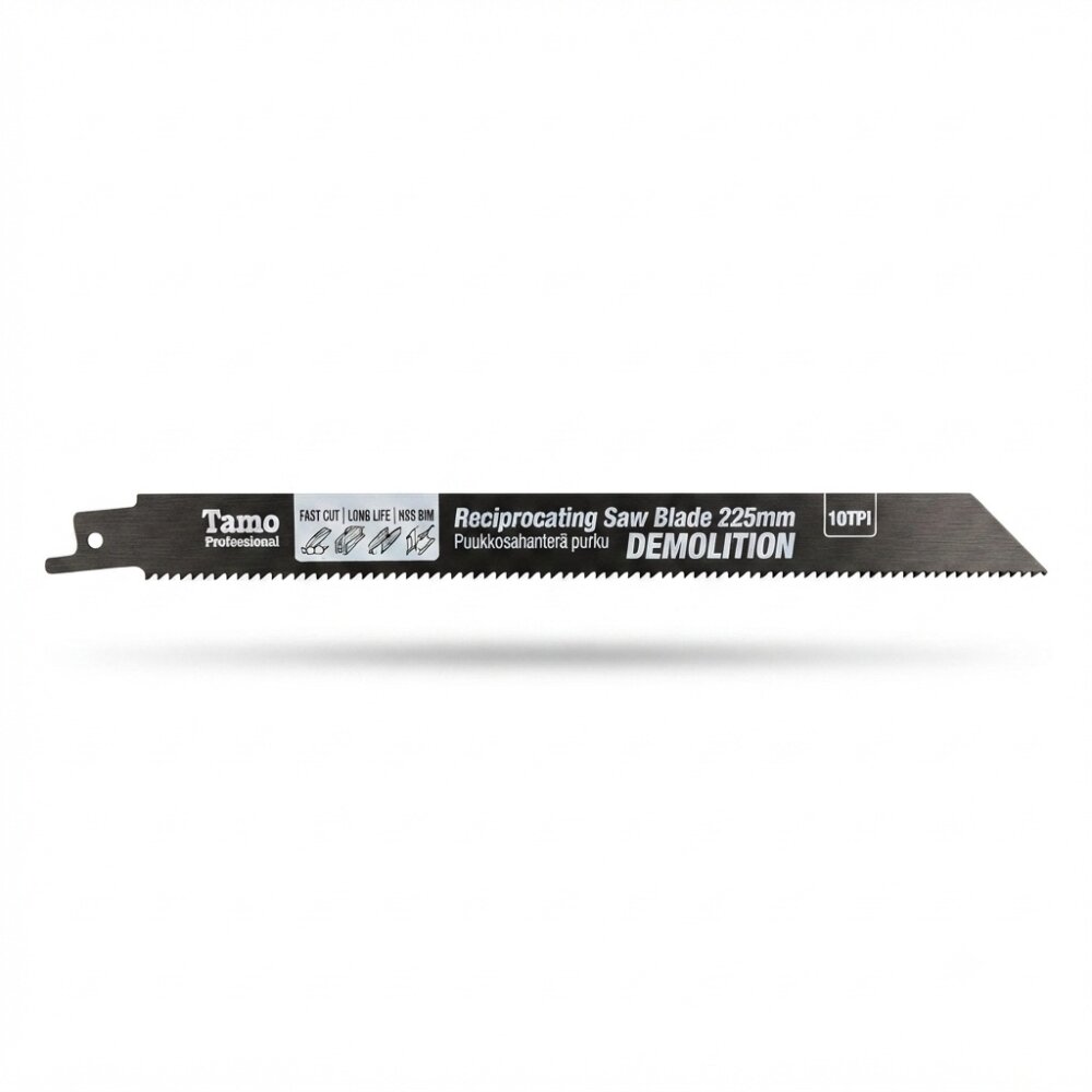 TAMO RECIPROCATING SAW BLADE DEMOLITION 225MM 10TPI 50PCS