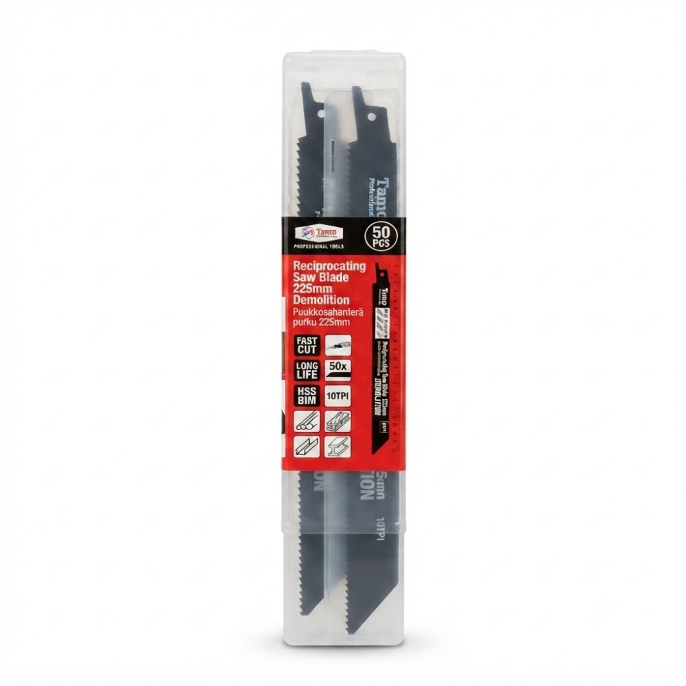 TAMO RECIPROCATING SAW BLADE DEMOLITION 225MM 10TPI 50PCS