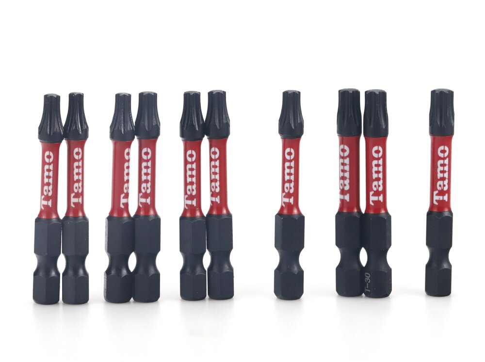TAMO SCREWDRIVER BIT SET TX20,25,30/50MM 10PCS